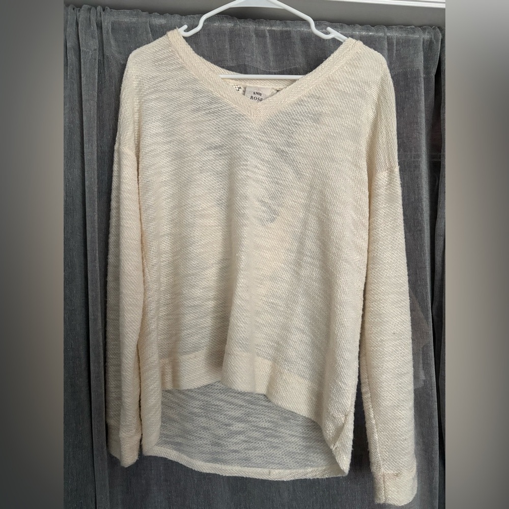 Knox Rose Cream Sweater Womens size Small